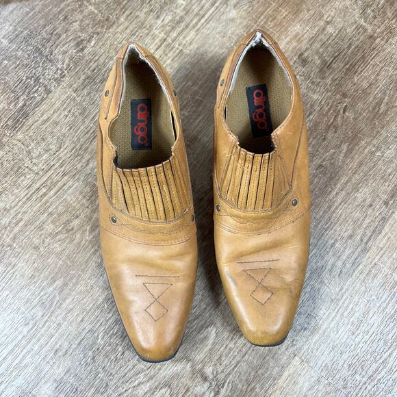 Dingo Ankle Western Cowboy / Cowgirl rustic boho walking heel leather boots - Picture 2 of 8